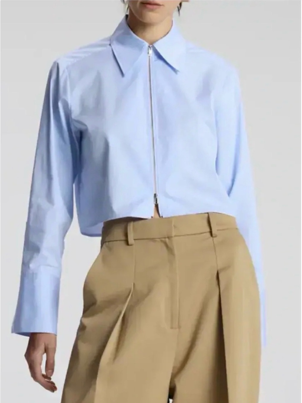 A.L.C. Jill Cotton Zip Top - Size 8